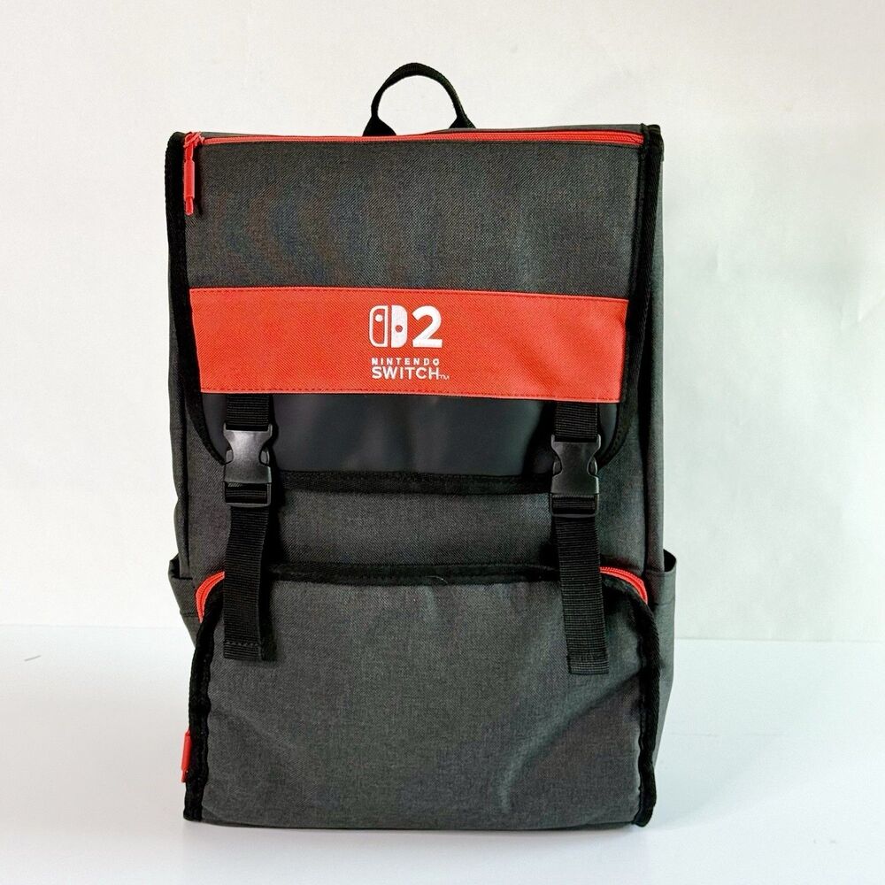 NINTENDO SWITCH 2 - Experience Backpack Gray Orange Dallas Exclusive Promo 2025